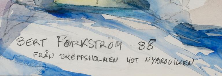 BERT FORKSTRÖM, blandteknik, sign och dat -88.