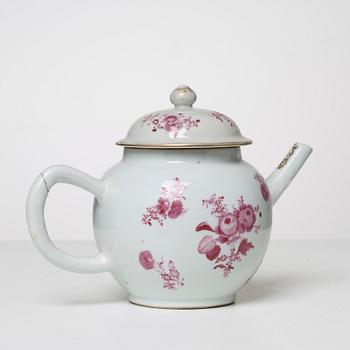 TEKANNA, porslin, Qianlong, Kina 1700-tal.