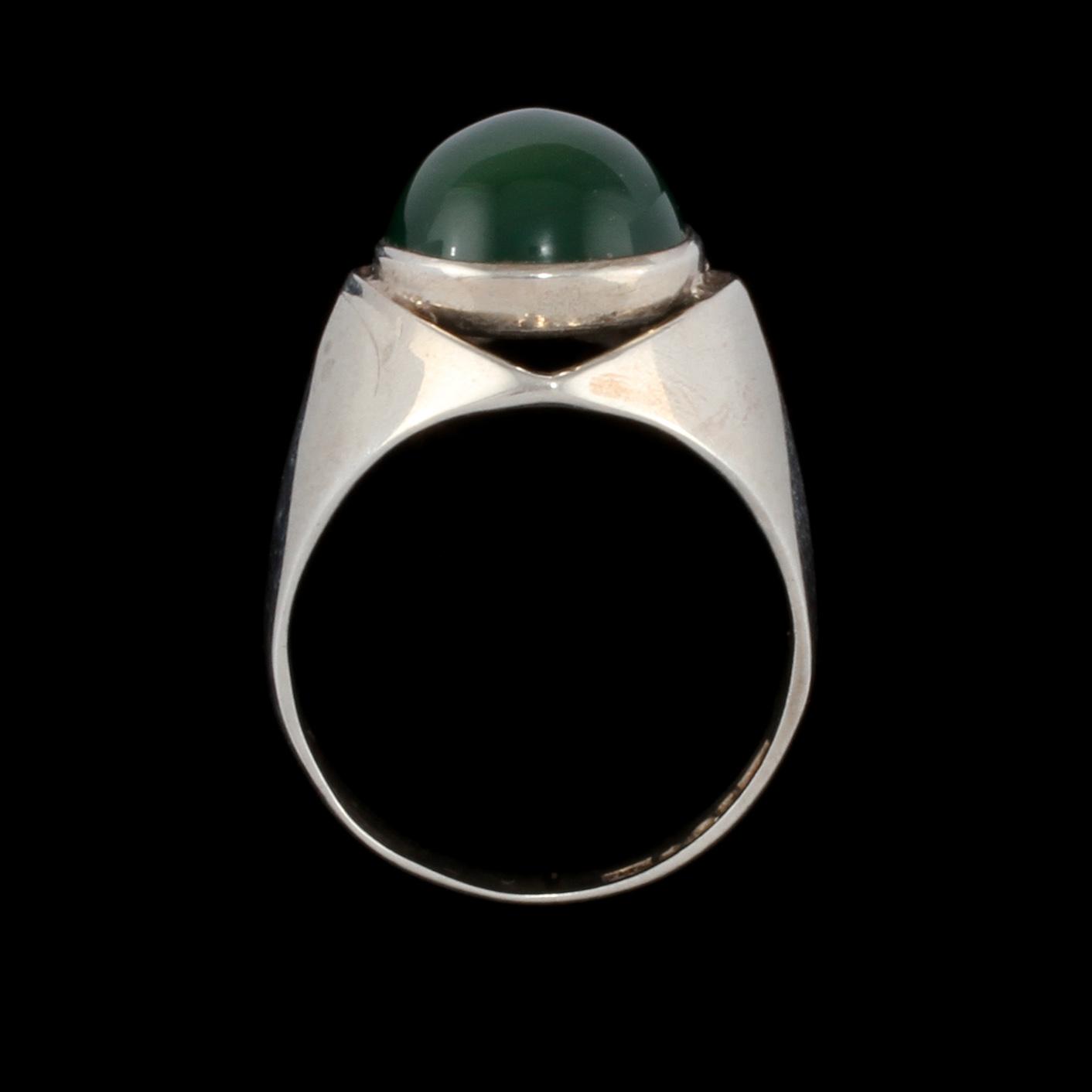 RING, silver, Kaplans, Stockholm, 1966. Vikt 5 g.
