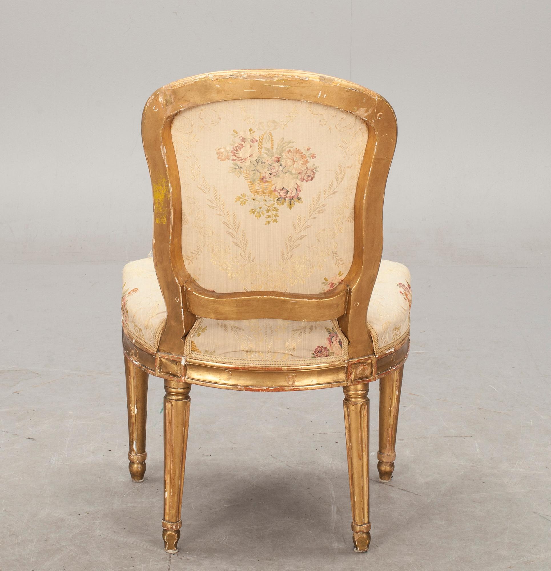 STOL. Gustaviansk, 1700-talets andra hälft.