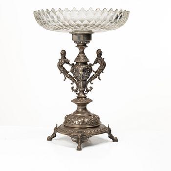 Presentation bowl, silver and glass, Carl Ohlsson, Karlskrona (1908–1926 (1931)).
