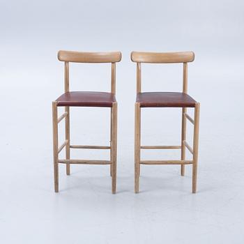 Jasper Morrison, bar stools, 5 pcs, "Lightwood", Maruni Collection, Japan.