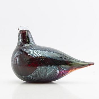 Oiva Toikka, Figurine Nuutajärvi/Notsjö Finland signed glass.