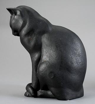 SKULPTUR, gjutjärn, "Jönssons katt", Anders Jönsson, Firma Svenskt Tenn, formgiven 1915.