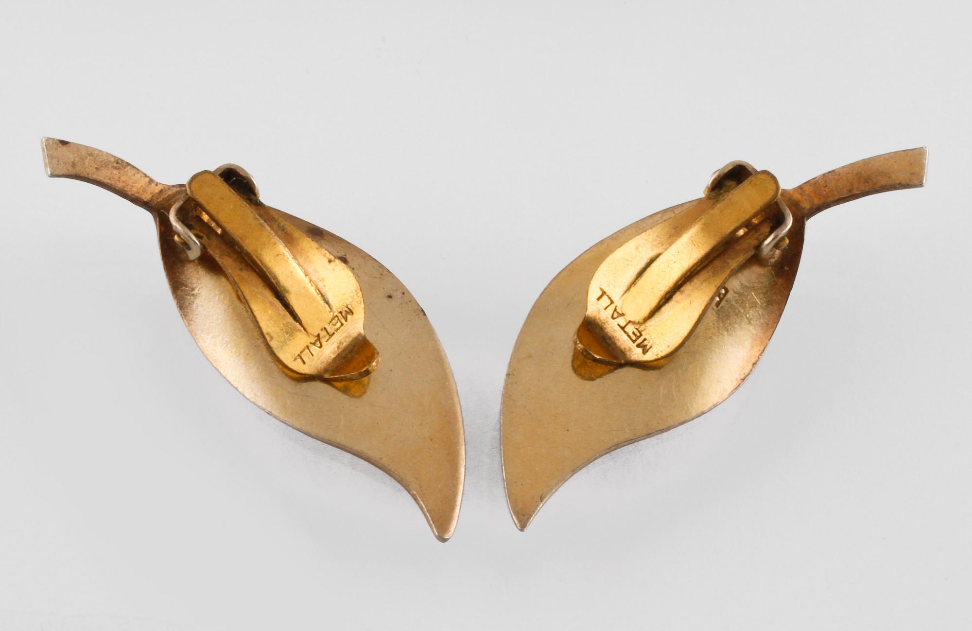 GARNITYR, 3 delar, sterlingsilver samt emalj, David Andersen, Oslo. Vikt 53,5 gram.