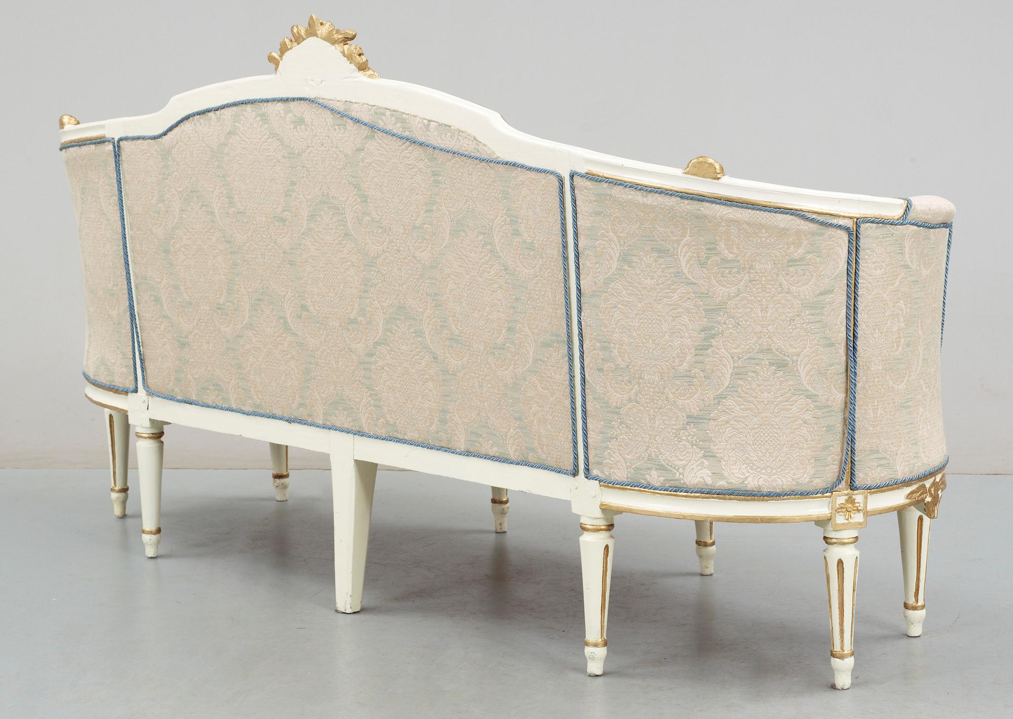 SOFFA, av Jacob Malmsten (mästare i Stockholm 1780-1788). Gustaviansk.