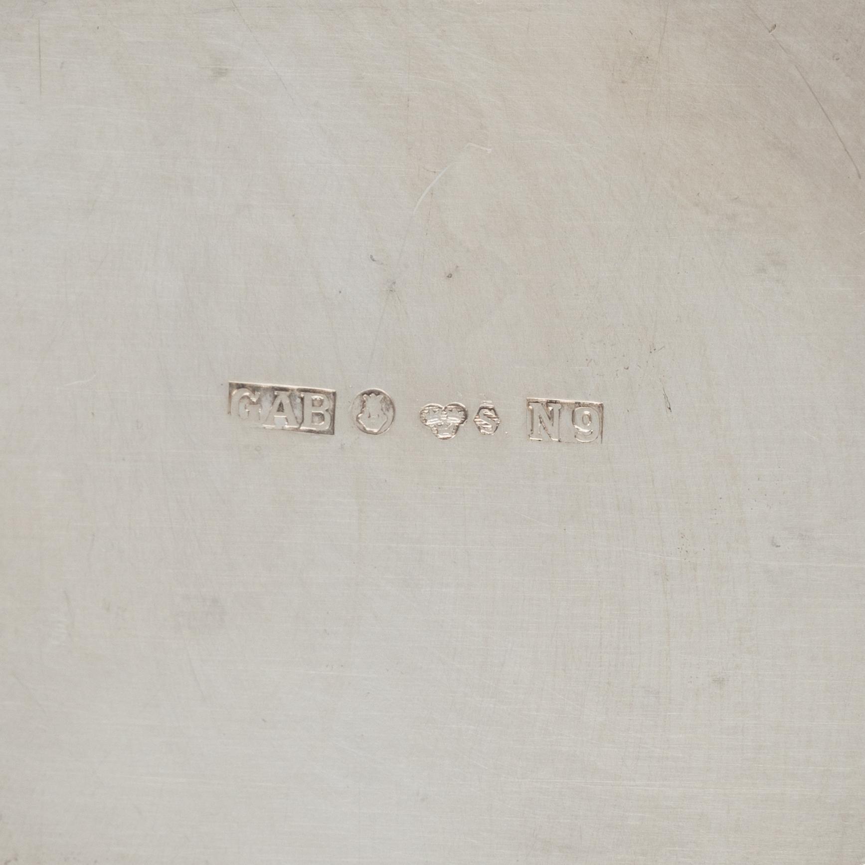 Bägare, 5 st, silver, bl.a. GAB, Stockholm, 1968.