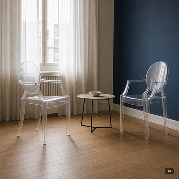 Philippe Starck, 9 armchairs, “Louis Ghost”, Kartell.