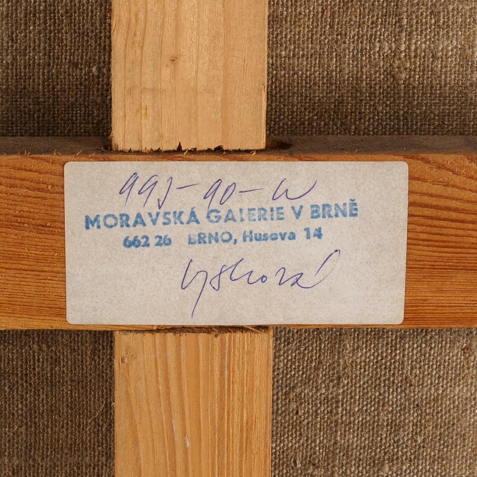 Josef Vohrabal, oil on canvas, signed and dated 1972.