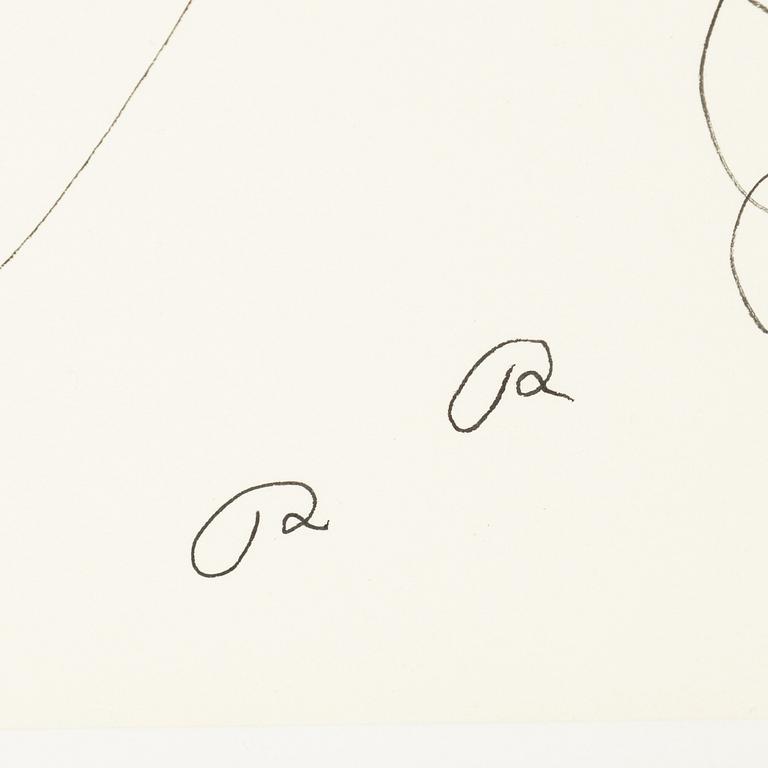 Roger Risberg, indian ink drawing, signed. Executed in 2008.