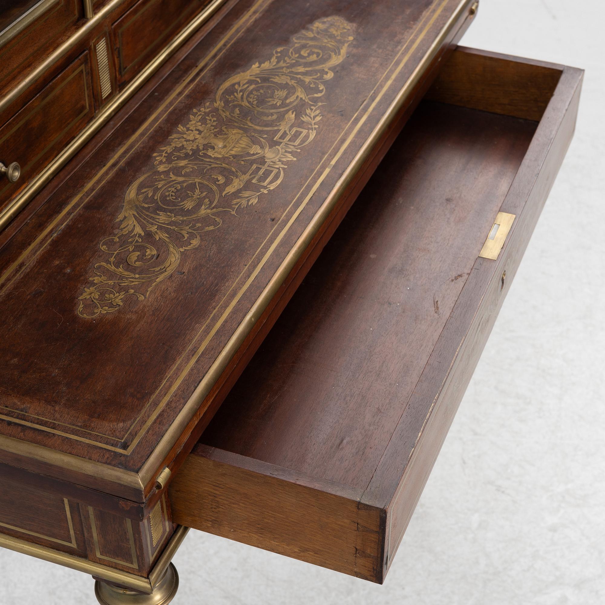 A presumably Russian  Jacob-style bonheur du jour, late 19th century.