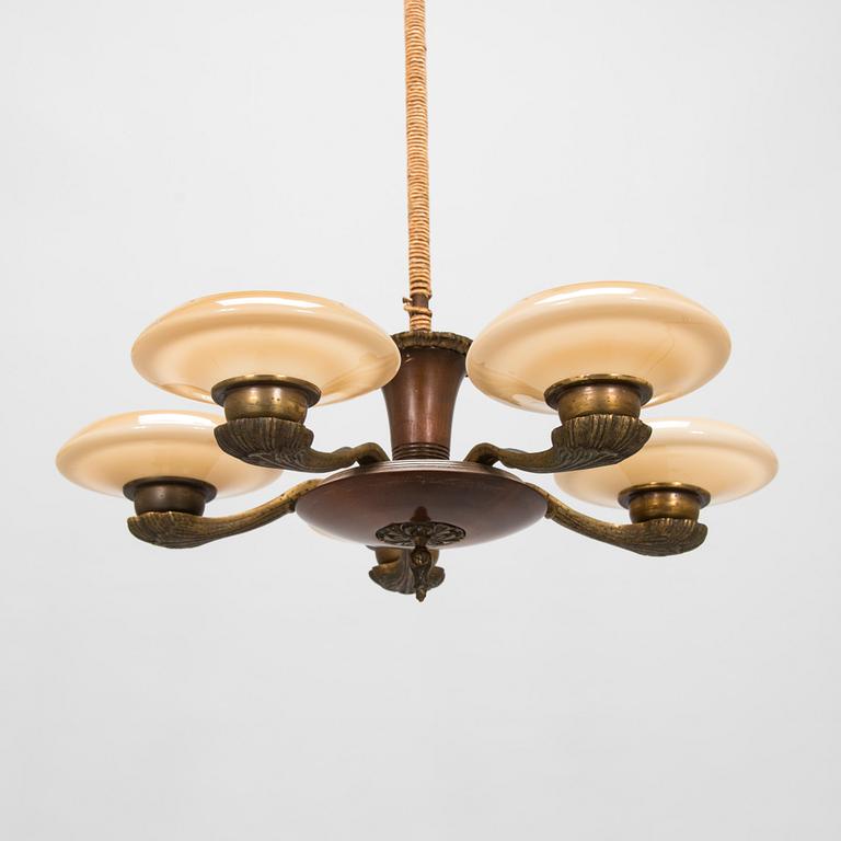 Paavo Tynell, a 1930's '1376/5' chandelier for Taito.