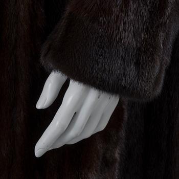 A Mink fur coat from A.C. Bang, Copenhagen, circa size 38.