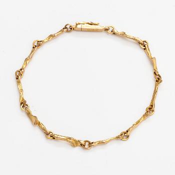 Björn Weckström, A 14K gold bracelet. Lapponia 1981.