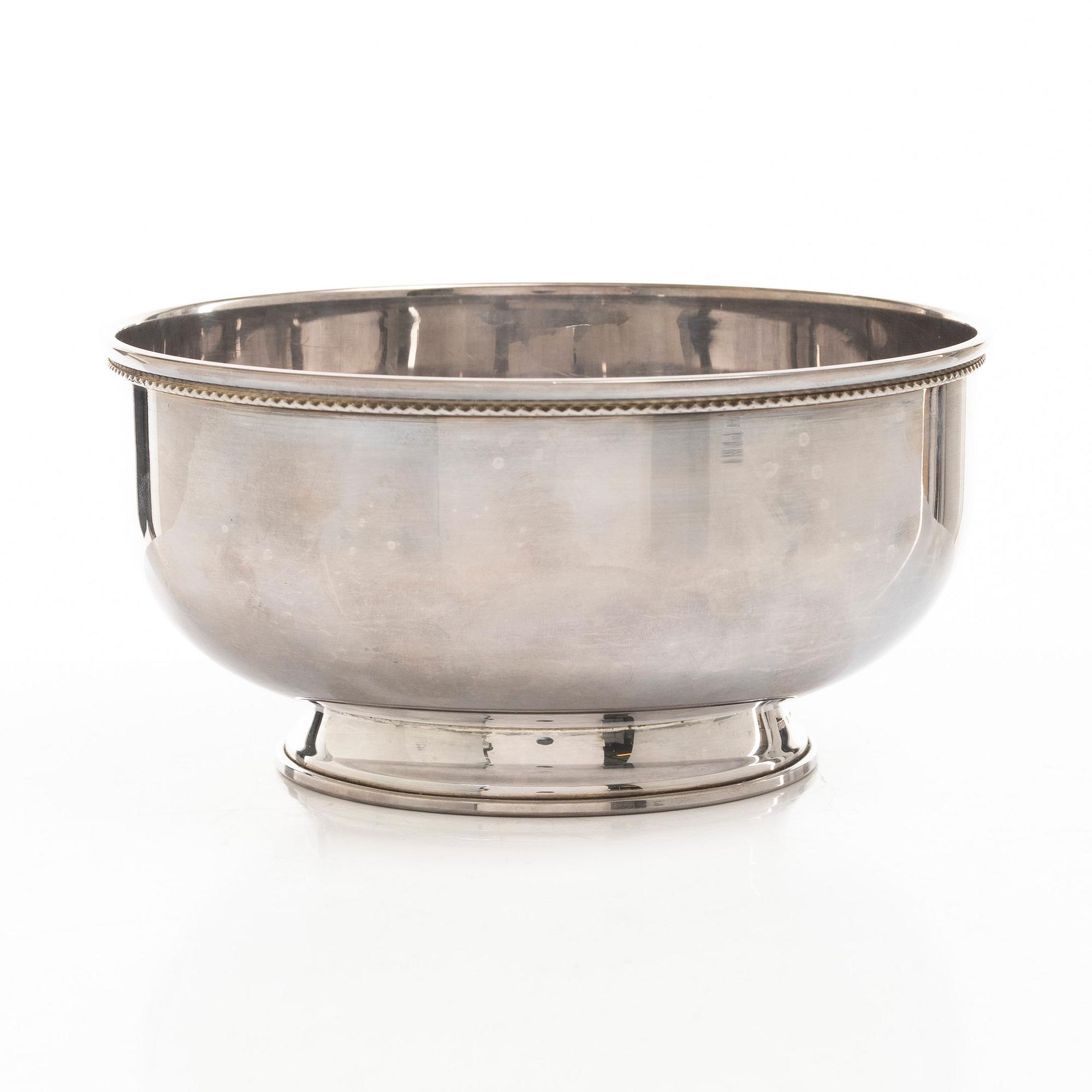 A silver bowl, Råström C G, Stockholm, 1976.