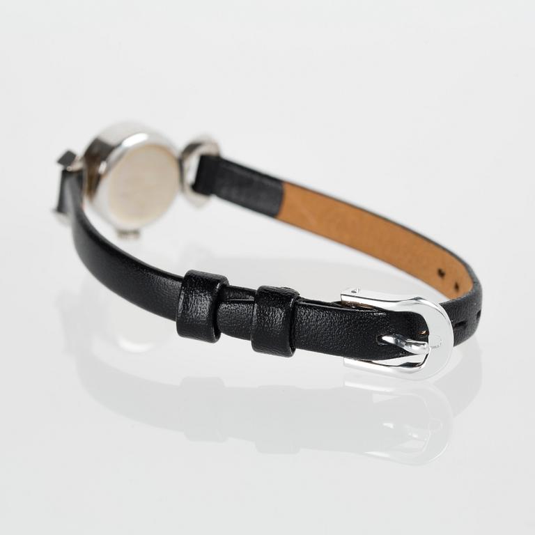 ARMBANDSUR, Borel, 18K vitguld besatt med två briljant slipade diameter.