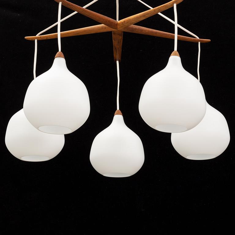 Uno & Östen Kristiansson, taklampa, Luxus, Vittsjö, 1950/60-tal.