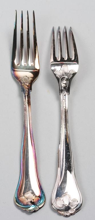 BESTICKSERVIS, silver, importstämplar.