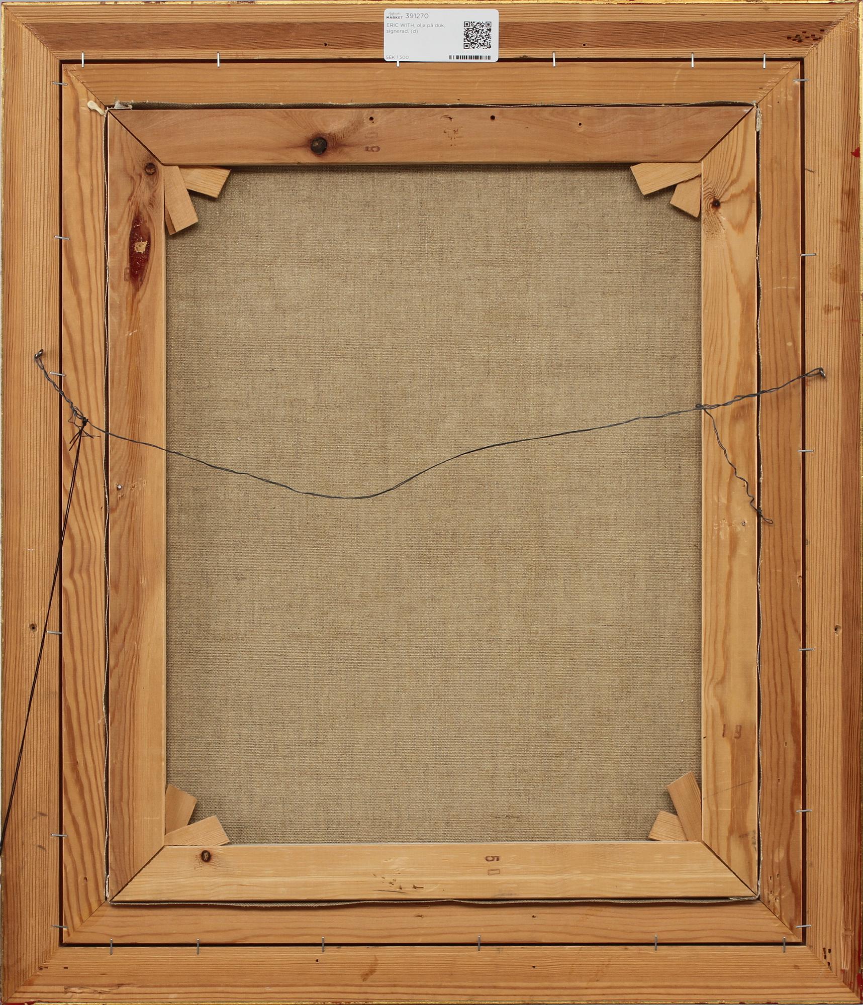 ERIC WITH, olja på duk, signerad.