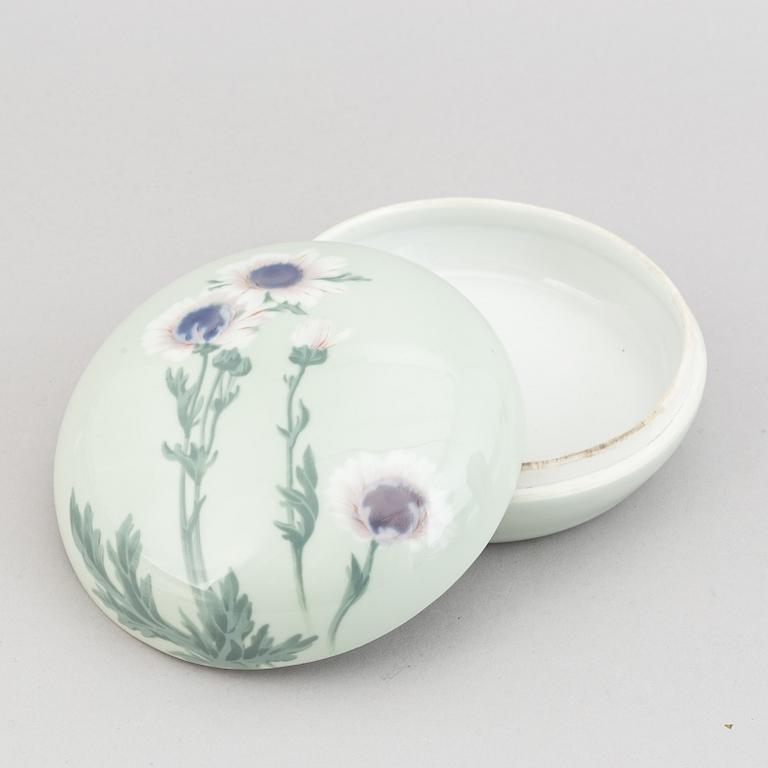 Rörstrand, Three porcelain Art Nouveau pieces, Sweden early 20th Century.