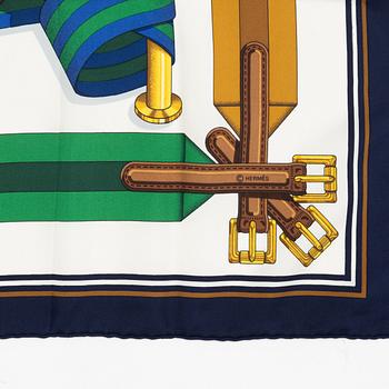 Hermès, A 'Sangles' silk scarf.