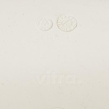 Verner Panton, three white plastic 'Panton Chair Classic', chairs, Vitra, 2008.