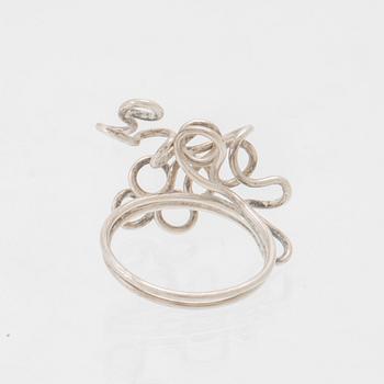 Berit Johansson, 3 silver rings.