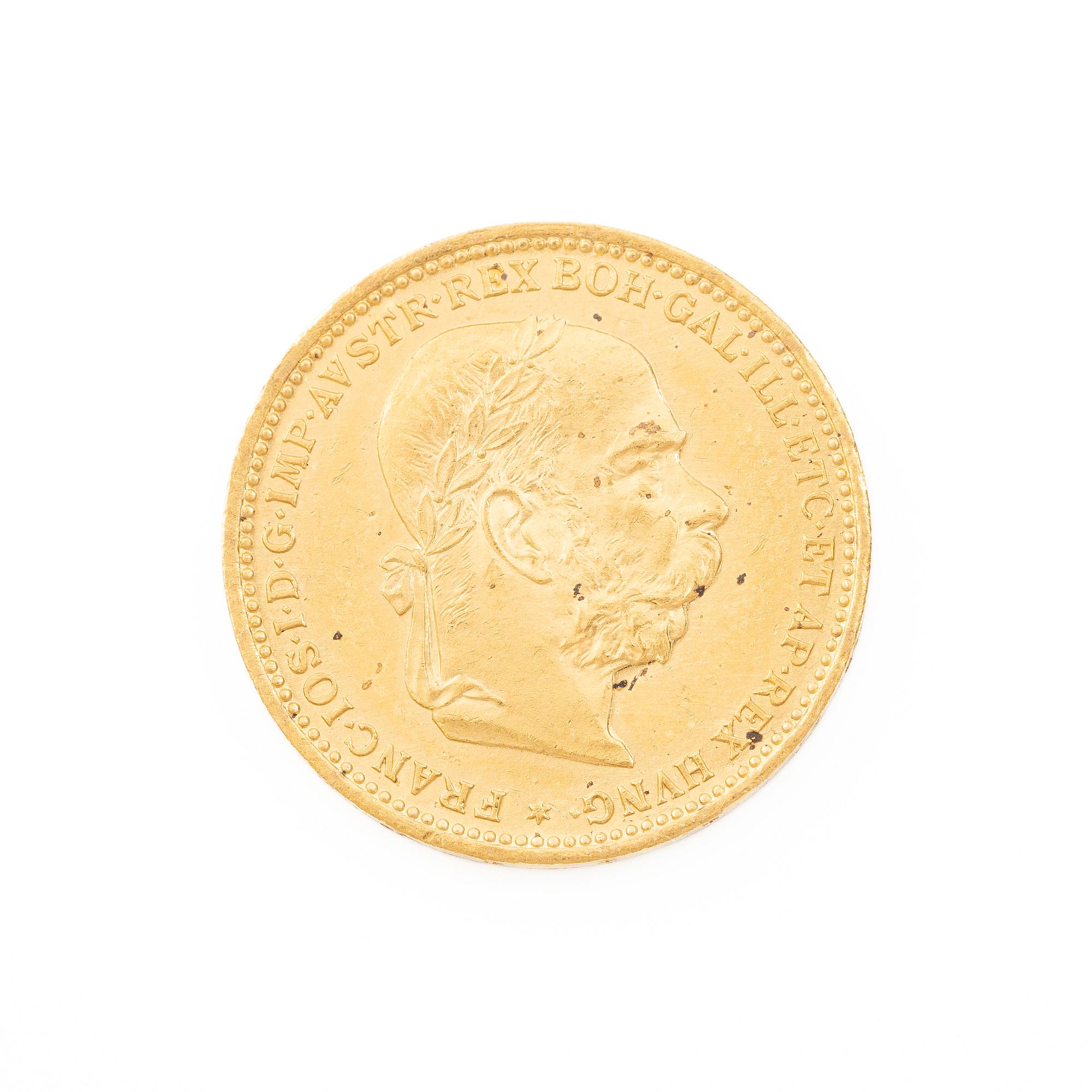 Gold coin, Austria-Hungary, 20 Corona, 1894.