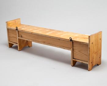 A set of earthenware kitchen jars from Gefle, first half of the 20th century.