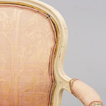 A mid 18th Century rococo armchair.