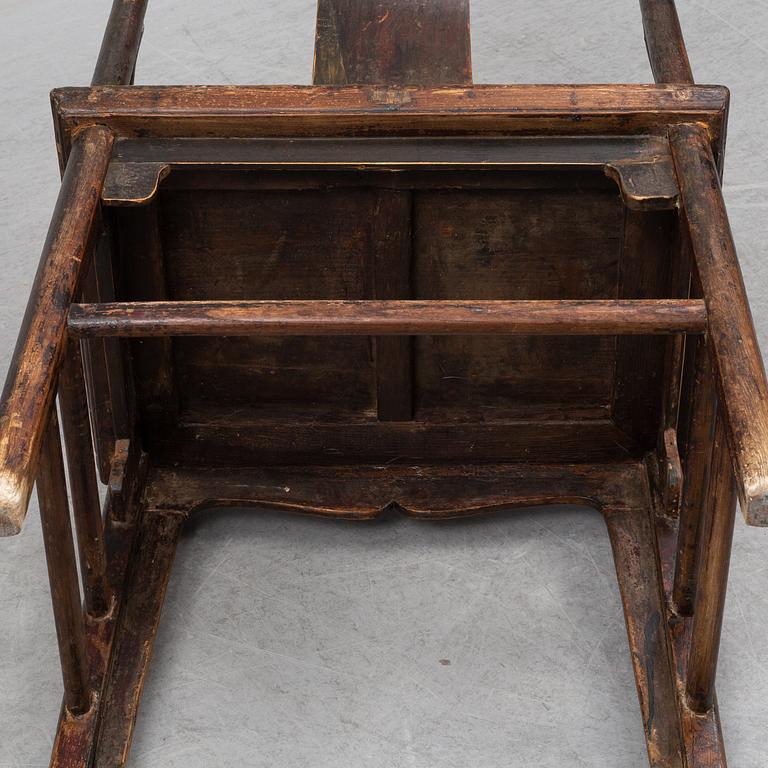 A pair of chinese chairs, Qing dynasty (1664-1912).