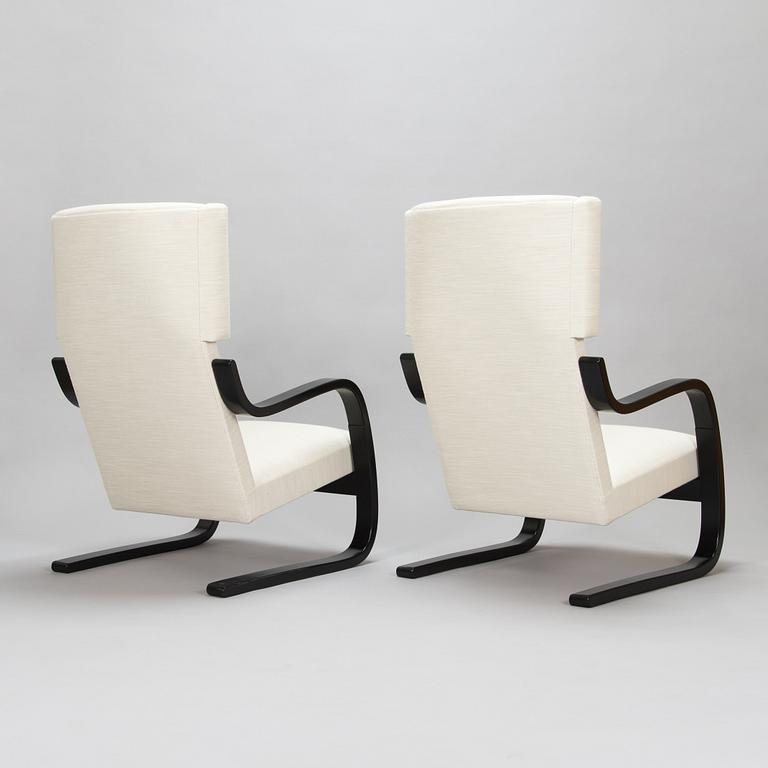 Alvar Aalto, A pair of mid-20th century '34/401' armchairs for  O.Y. Huonekalu- ja Rakennustyötehdas A.B. Finland.