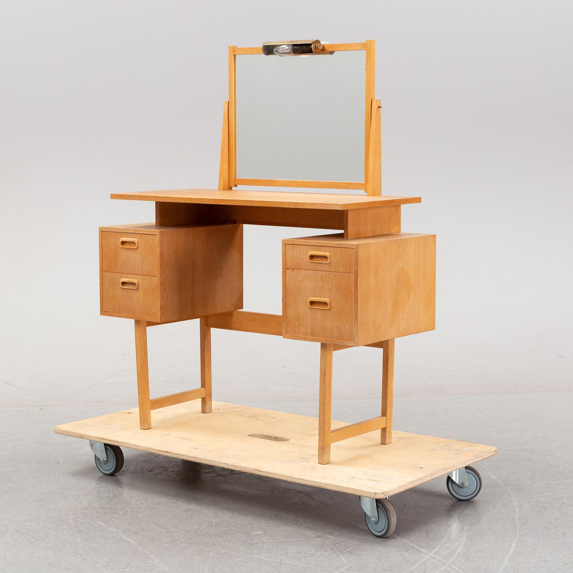 An oak dressing table, Glas&Trä, 1961.