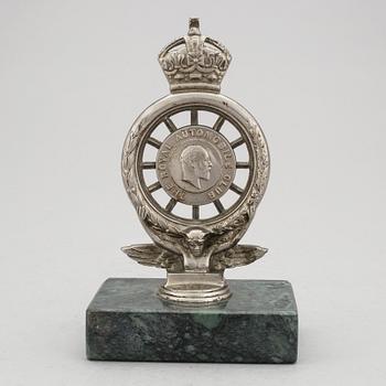 BILKYLARPRYDNAD, metall, Elkinston & Co Ltd, England, 1900-talets första hälft.