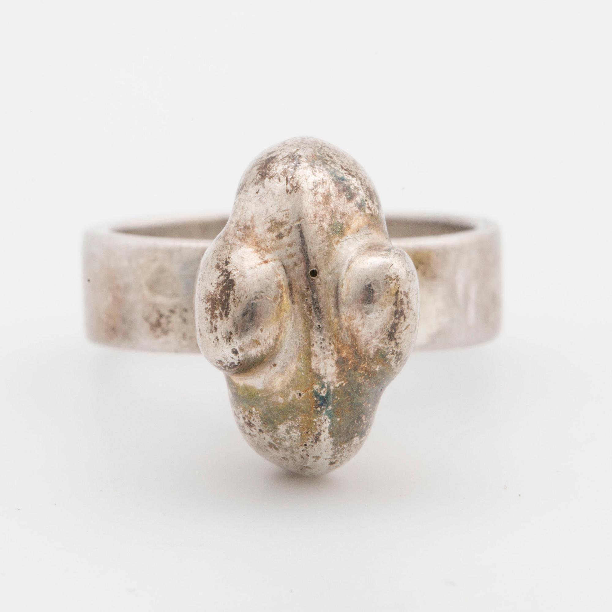 SIGURD PERSSON, silver ring, 1972,