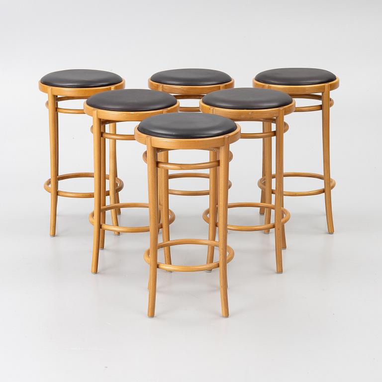 Six 'Josefin' bar stools, Gemla Fabrikers AB, 2008.