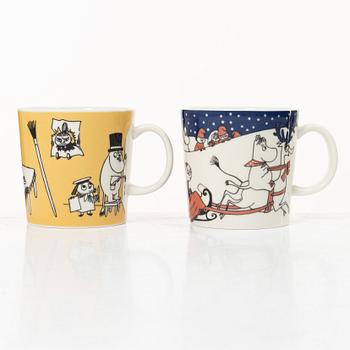 Arabia, two Moomin mugs, Finland, 1996-2002.