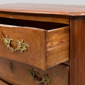 A mid 18th century chest of drawers.