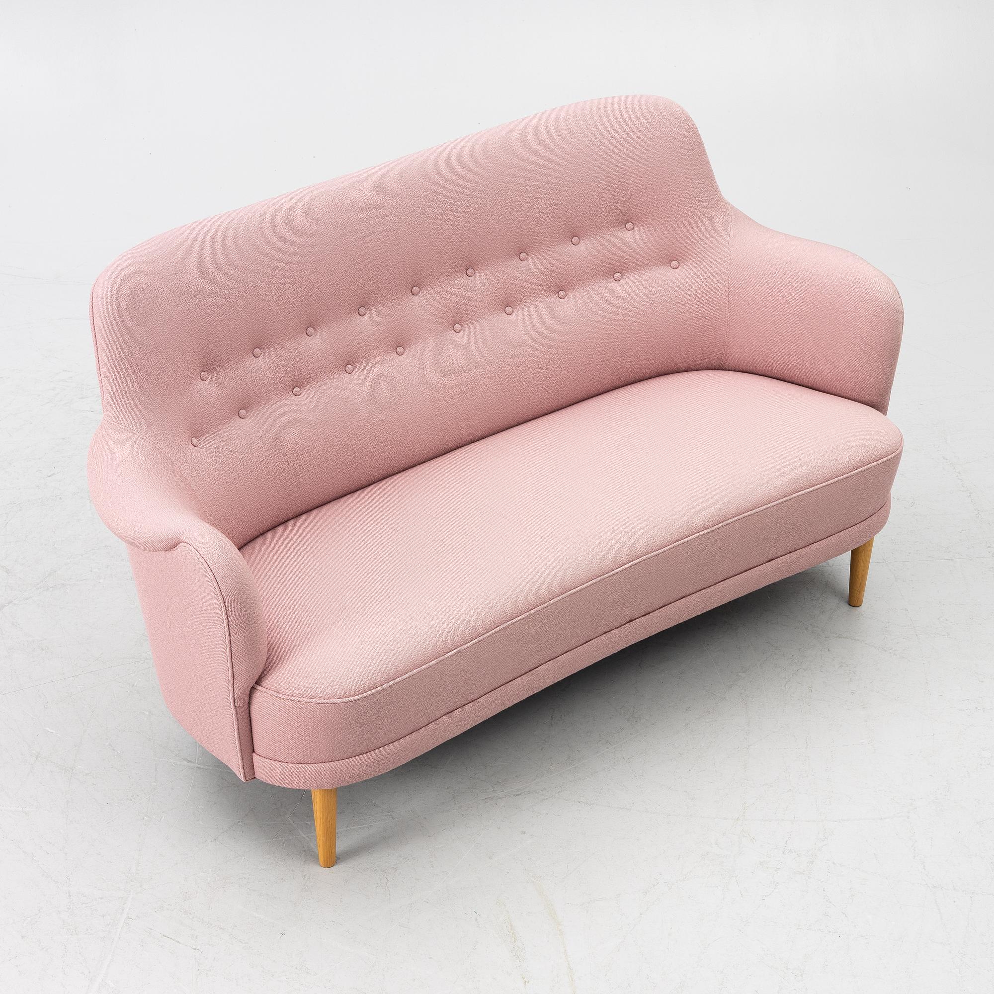 Carl Malmsten, Sofa, "Samsas", O.H. Sjögren, Tranås, contemporary.