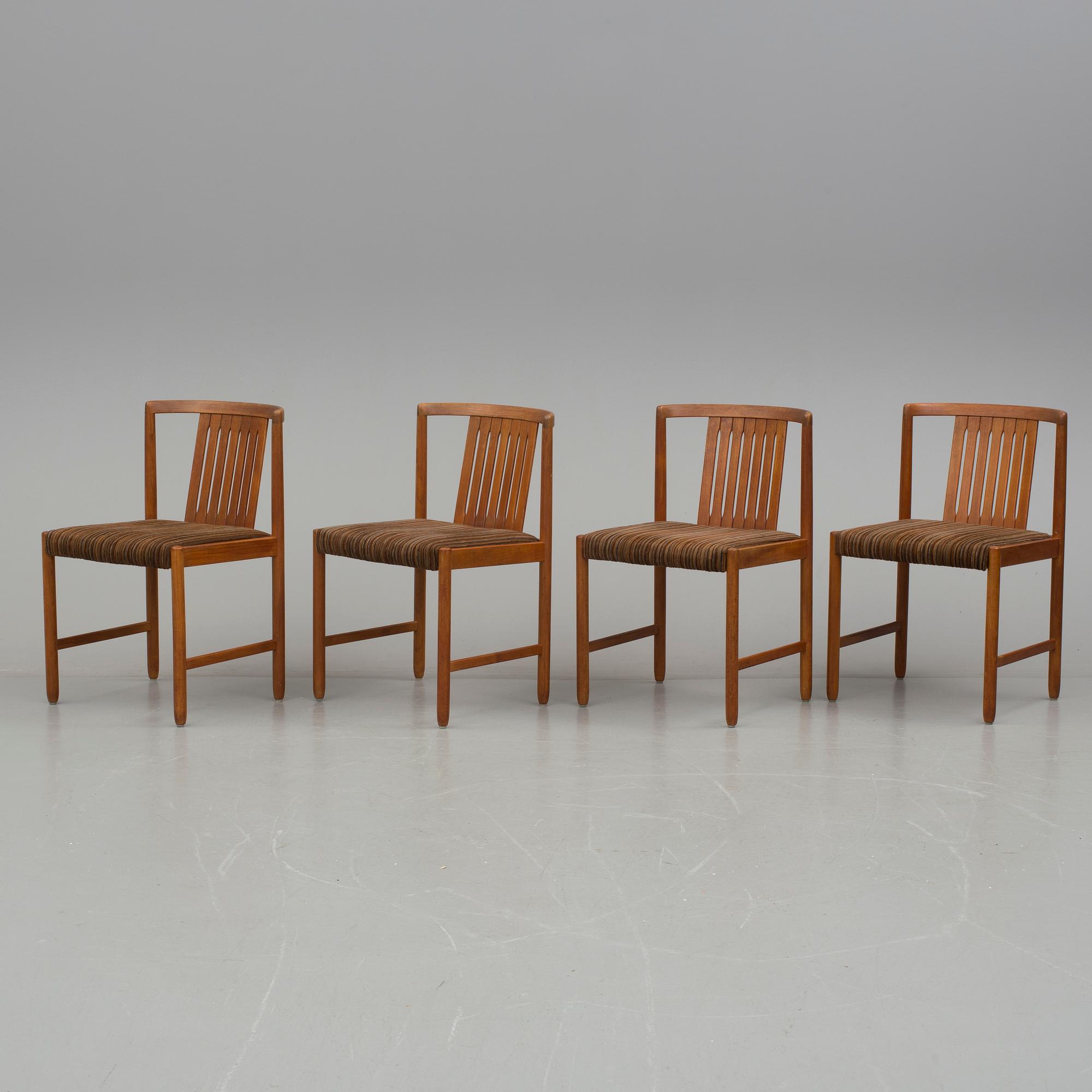 STOLAR, 4 stycken, Bertil Fridhagen, Bodafors, 1964.