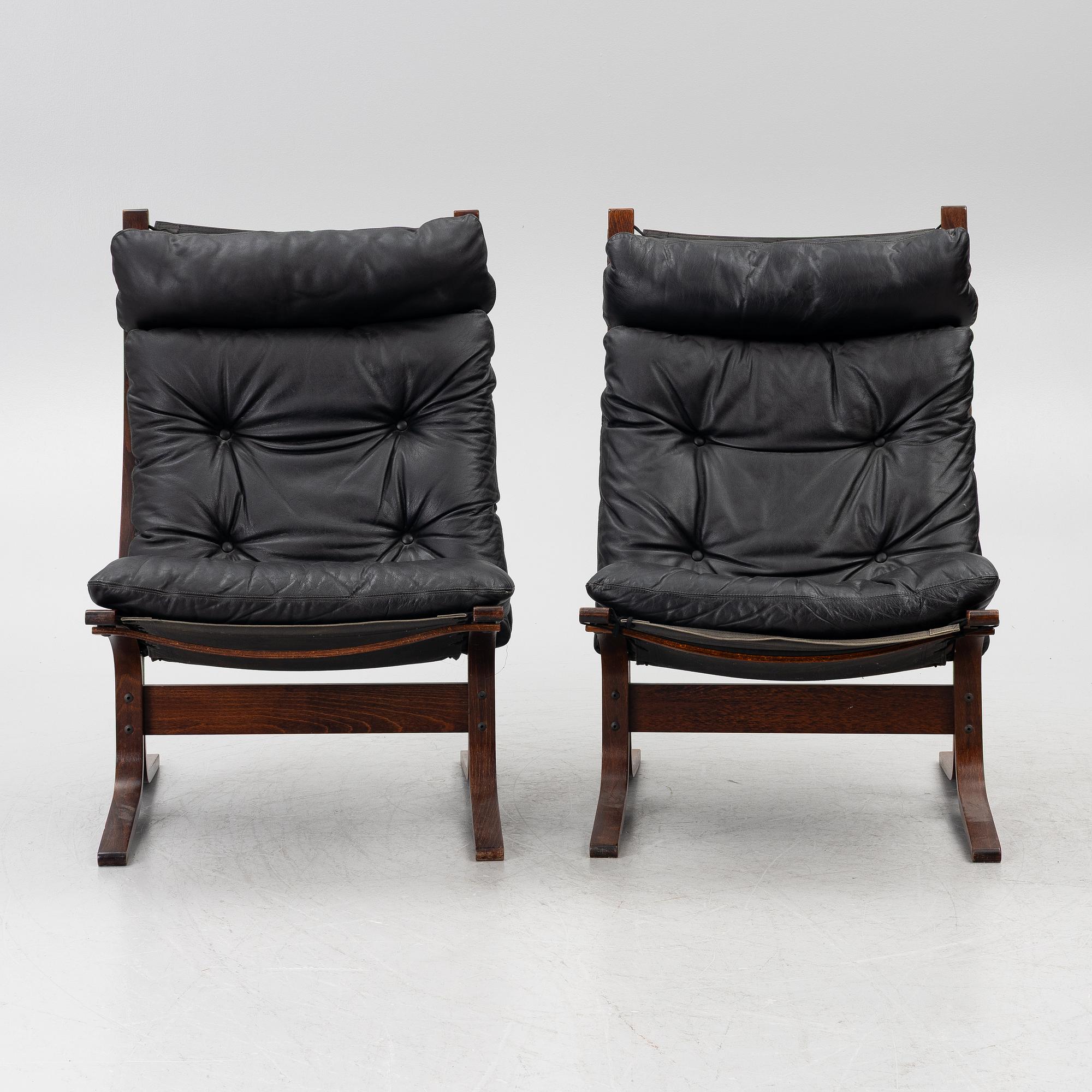 Ingmar Relling, a pair of  “Siesta” easy charis late 20th century.