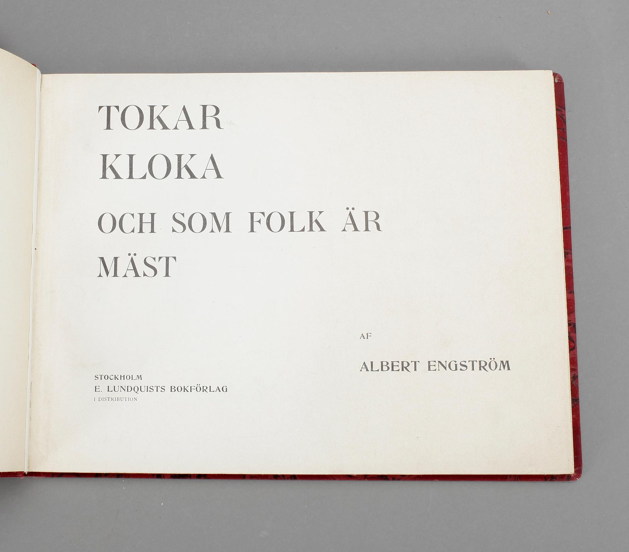 BÖCKER, 3+4 volymer, Albert Engström, 1896-1910.