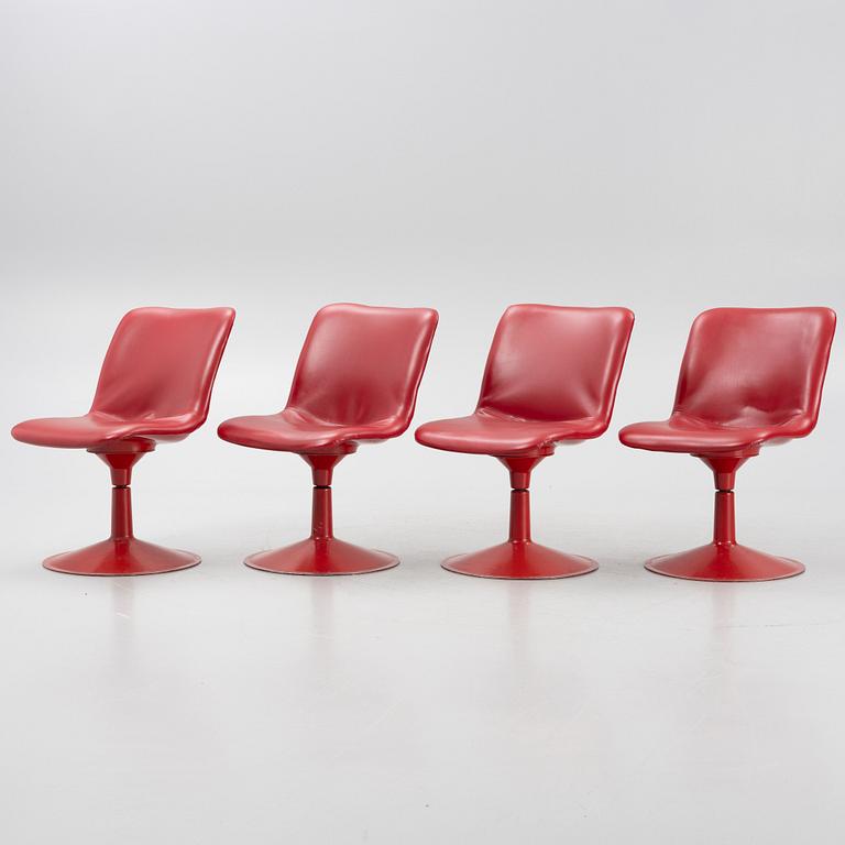 Yrjö Kukkapuro, four "Saturnus" chairs, Hiami, Finland, 1970's.