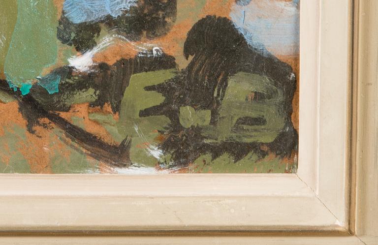 EERO VON BOEHM, oil on wood, signed.