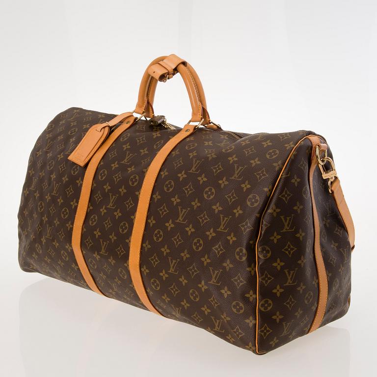 LOUIS VUITTON Keepall Bandoulière 60 WEEKEND BAG.