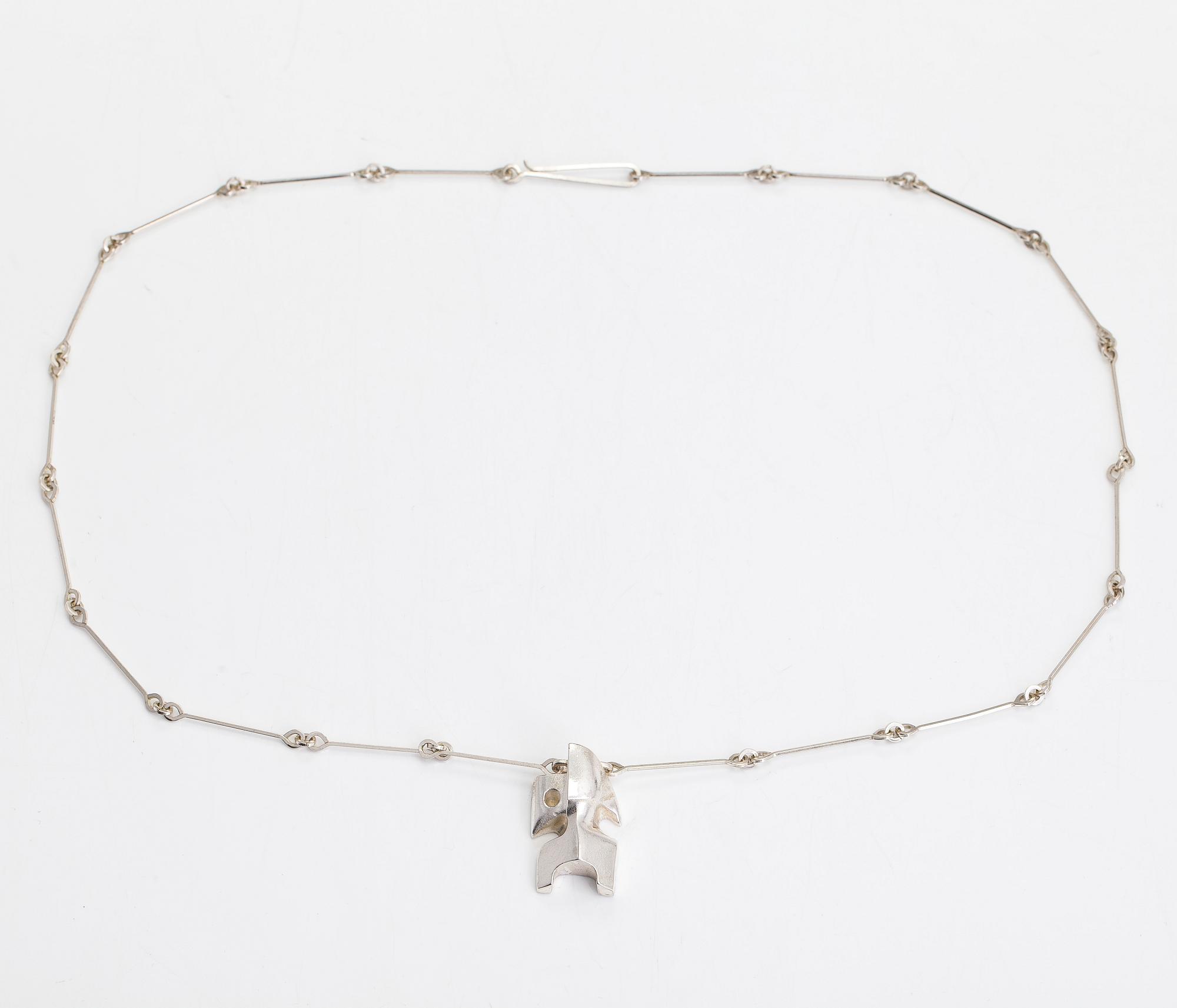 Björn Weckström, halsband, "Zombi", sterlingsilver, Lapponia 1974.