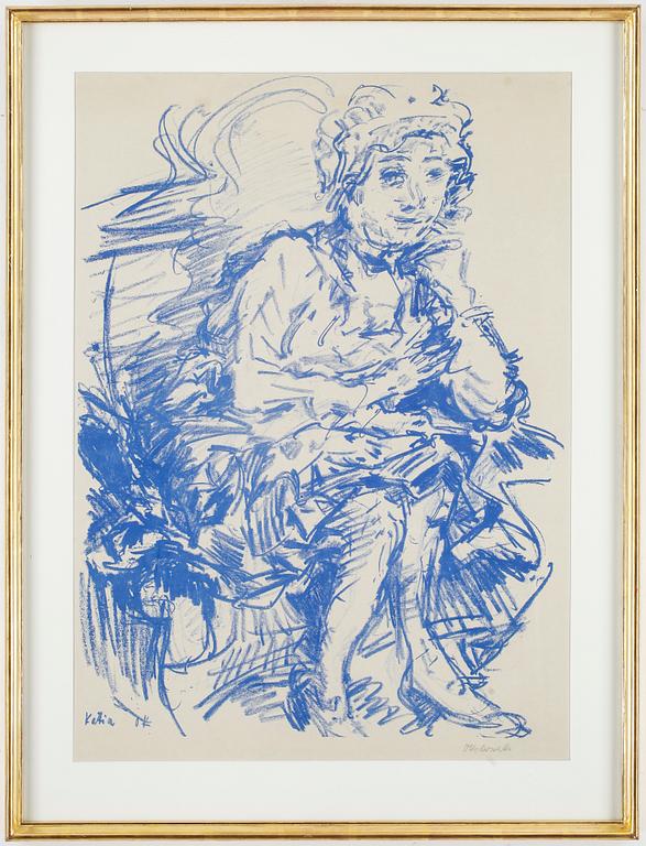 OSCAR KOKOSCHKA, litografi, sign.
