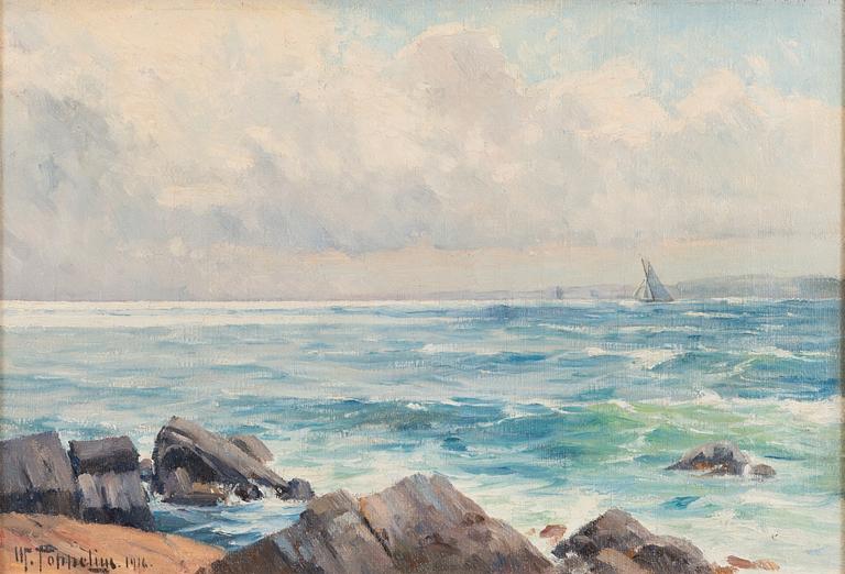 Woldemar Toppelius, oil on canvas, signed and dated 1916.