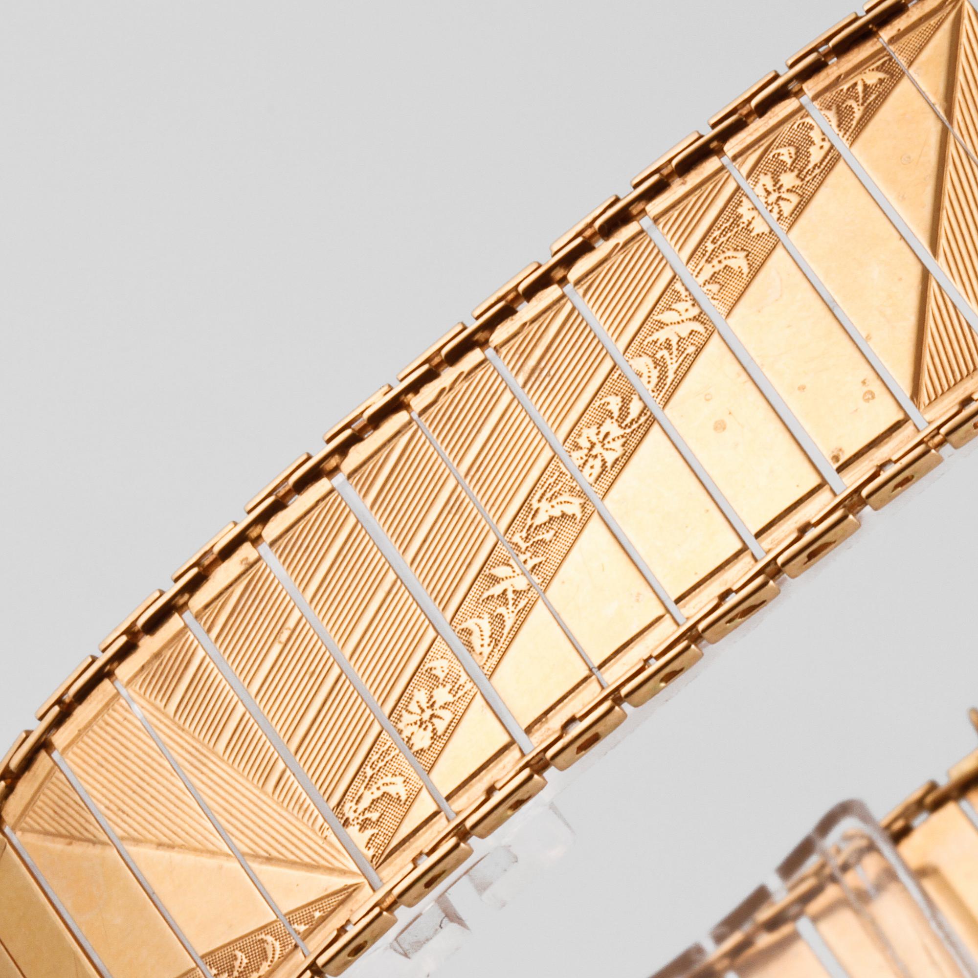 ARMBAND, 18K guld, importstämplat. Vikt 18,7 gram.