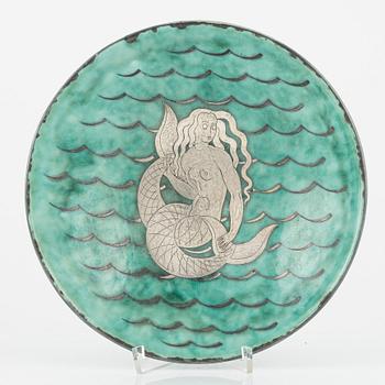Wilhelm Kåge, bowl, stoneware, "Argenta", Gustavsberg.